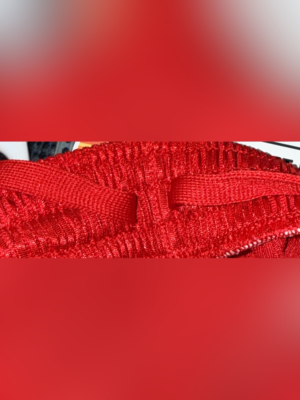Under Armour Red and Black Men’s Athletic Mesh Shorts - Picture 4 of 5